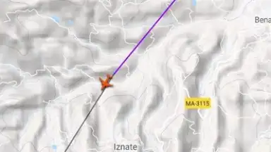 Screenshot von Flightradar24 14