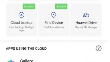 Screenshot von HUAWEI Cloud 1