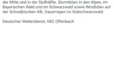 Screenshot von WarnWetter 16
