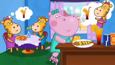 Screenshot von Kids Cafe with Hippo 4