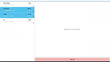 Screenshot von Audio Memos 9