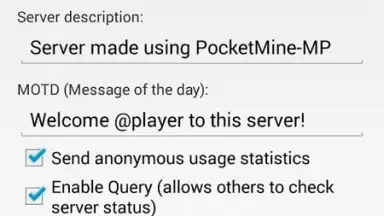 Screenshot von PocketMine-MP 1