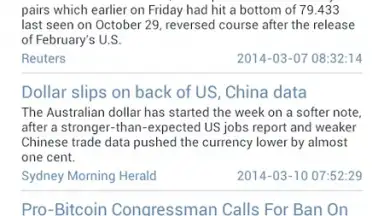 Screenshot von Currency Exchange Rates 6