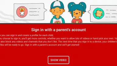 Screenshot von YouTube Kids 1