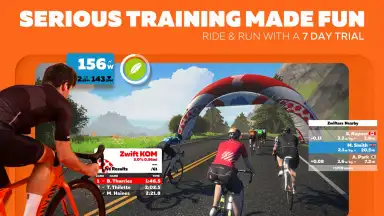 Screenshot von Zwift 7
