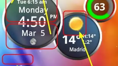 Screenshot von Rings Digital Weather Clock 1