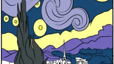 Screenshot von Vincent van Gogh Coloring Book 15