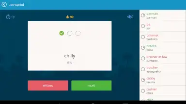 Screenshot von English with LinguaLeo 2
