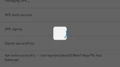 Screenshot von WebToApp 3