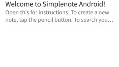 Screenshot von Simplenote 1
