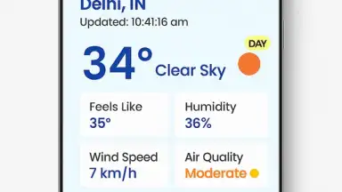 Screenshot von live weather checker 3