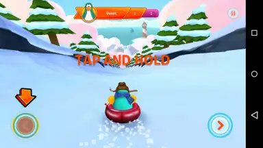 Screenshot von Club Penguin Sled Racer 1