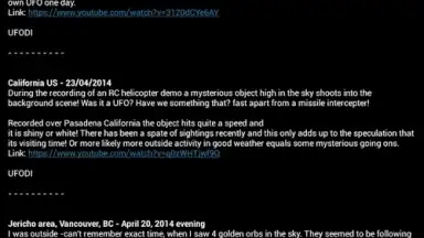 Screenshot von Latest UFO Sightings 3