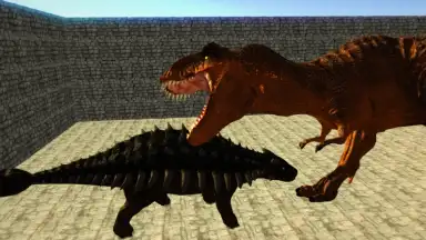 Screenshot von Dino Anky vs T-Rex Colloseum 3