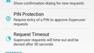 Screenshot von Superuser (for Android 4) 2