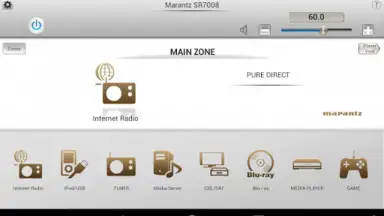 Screenshot von Marantz Remote App 6