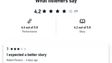 Screenshot von Audible 5