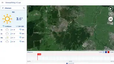 Screenshot von Buienradar 17