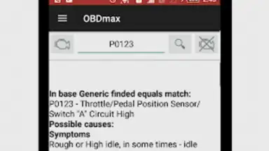 Screenshot von OBDmax 7