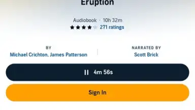 Screenshot von Audible 12