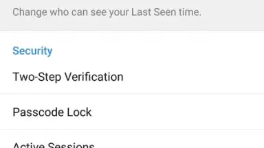 Screenshot von Telegram Talk 1