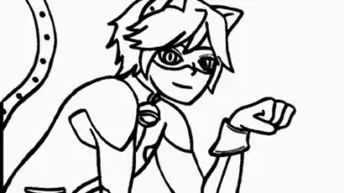 Screenshot von Coloring Ladybug & Blackcat 1