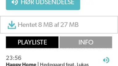 Screenshot von DR Radio 2