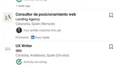 Screenshot von LinkedIn 1