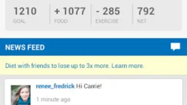 Screenshot von Calorie Counter - MyFitnessPal 3