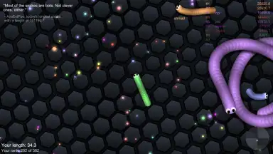 Screenshot von slither.io 10