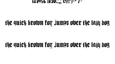 Screenshot von Gothic Fonts 50 3