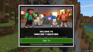 Screenshot von Minecraft Education 3