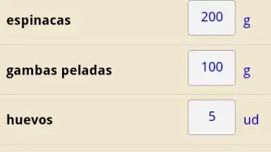 Screenshot von Recetas 6