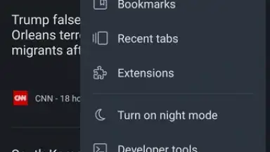 Screenshot von Kiwi Browser 7