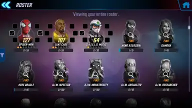 Screenshot von MARVEL Strike Force 3
