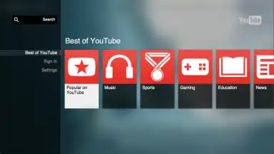 Screenshot von YouTube for Google TV 4