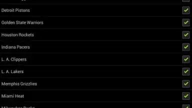 Screenshot von Basketball Livescore Widget 2