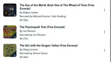 Screenshot von Audible 8