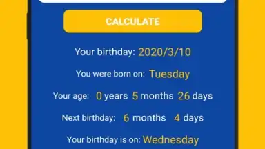 Screenshot von Age Calculator 3