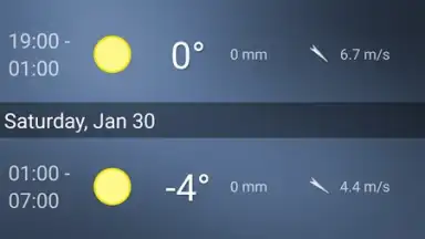 Screenshot von Simple Time & Weather Widget 3