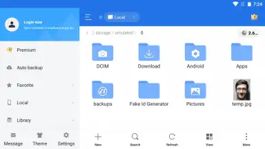 Screenshot von ES File Explorer 13