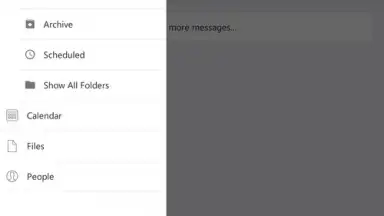 Screenshot von Microsoft Outlook 6