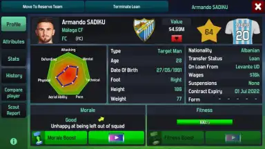 Screenshot von Soccer Manager 2020 1