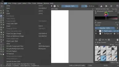 Screenshot von Krita 10