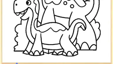 Screenshot von Dino Coloring Game 3