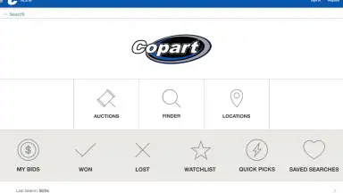 Screenshot von Copart 6