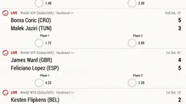 Screenshot von Bwin Sports 5