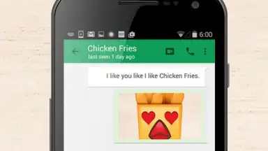Screenshot von Chicken Fries Keyboard 1