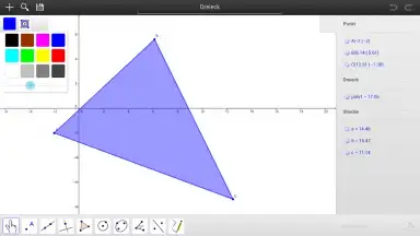 Screenshot von GeoGebra 2