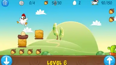 Screenshot von Ninja Chicken 4